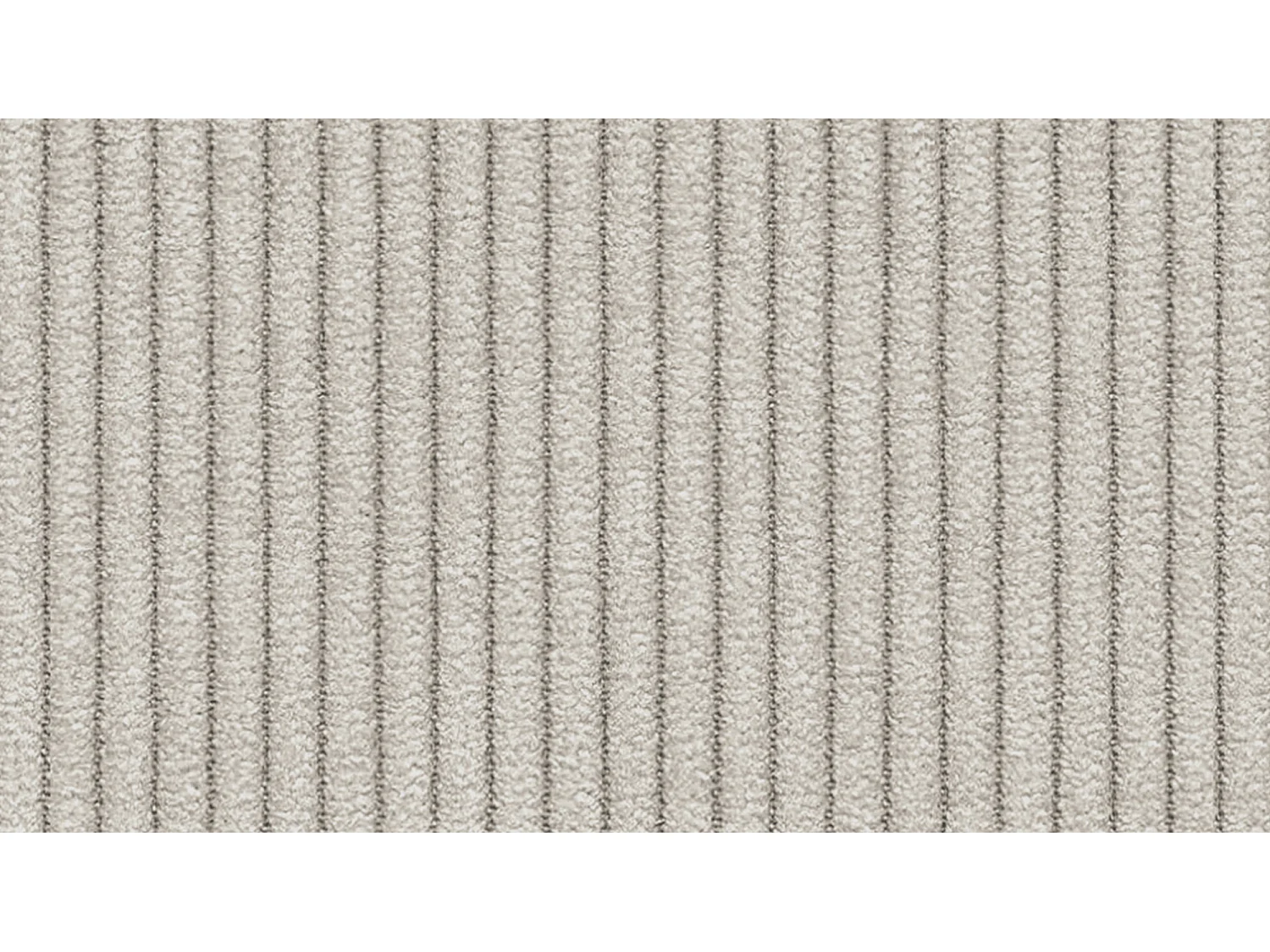 Canapé d'angle gauche 3 places VILT, tissu blanc