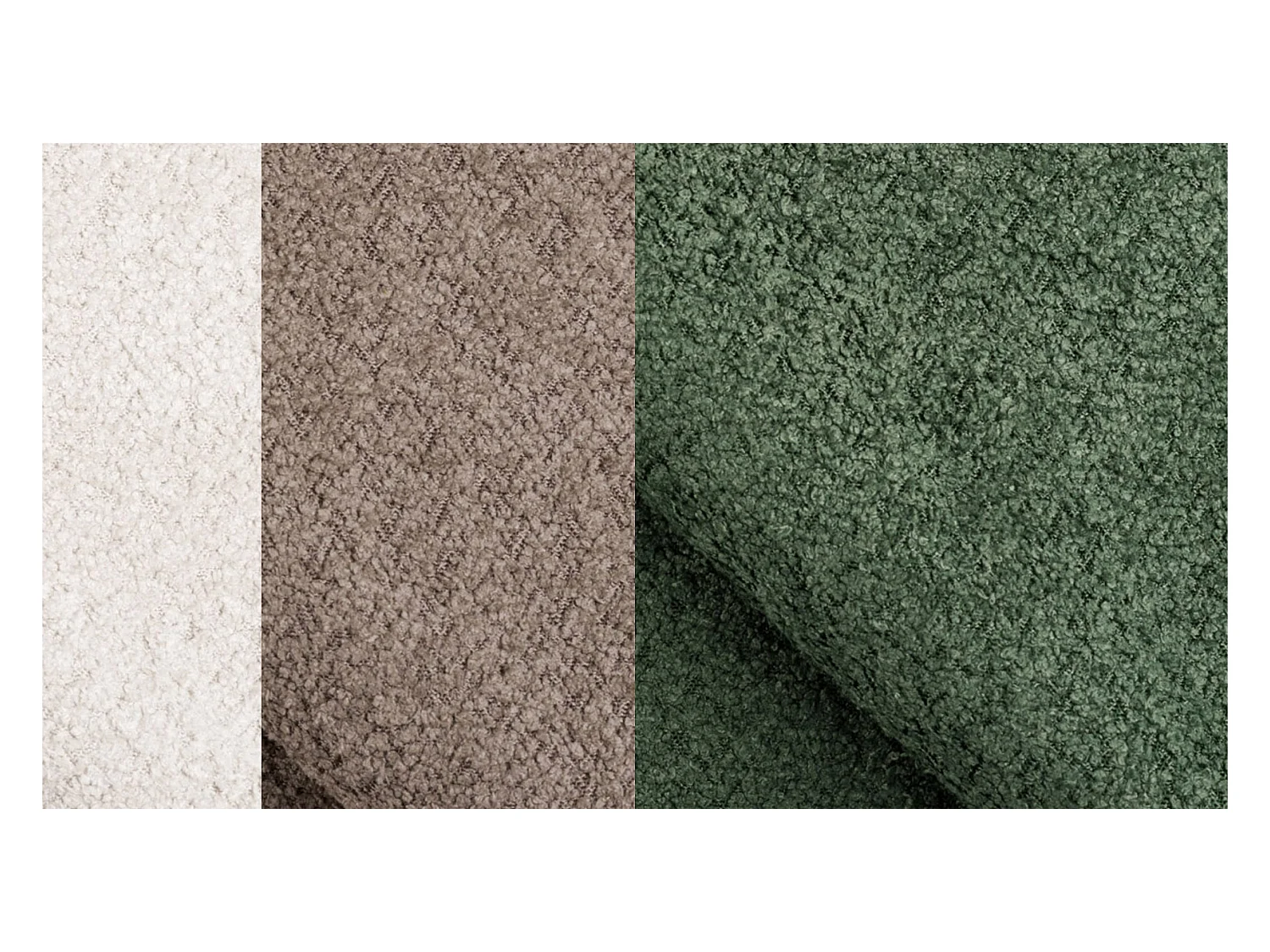 Canapé d'angle 5 places CALME, tissu olive et beige