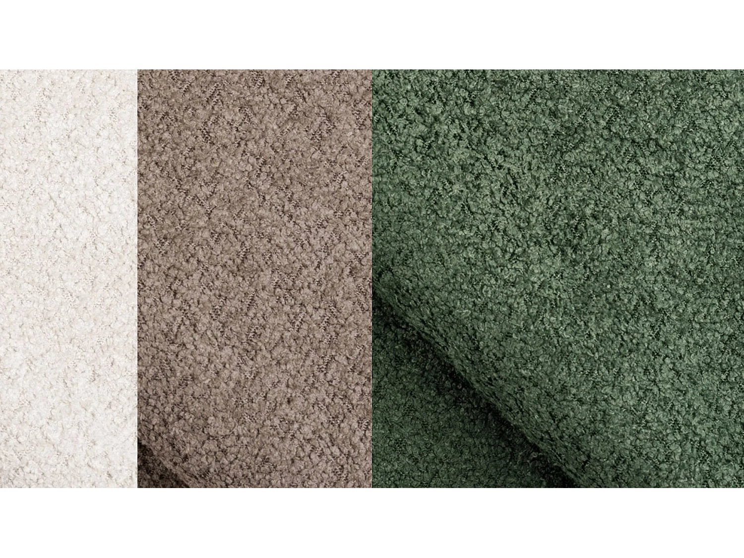 Canapé d'angle 5 places CALME, tissu olive et beige