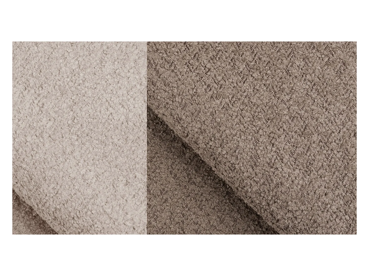 Canapé d'angle 5 places CALME, tissu beige