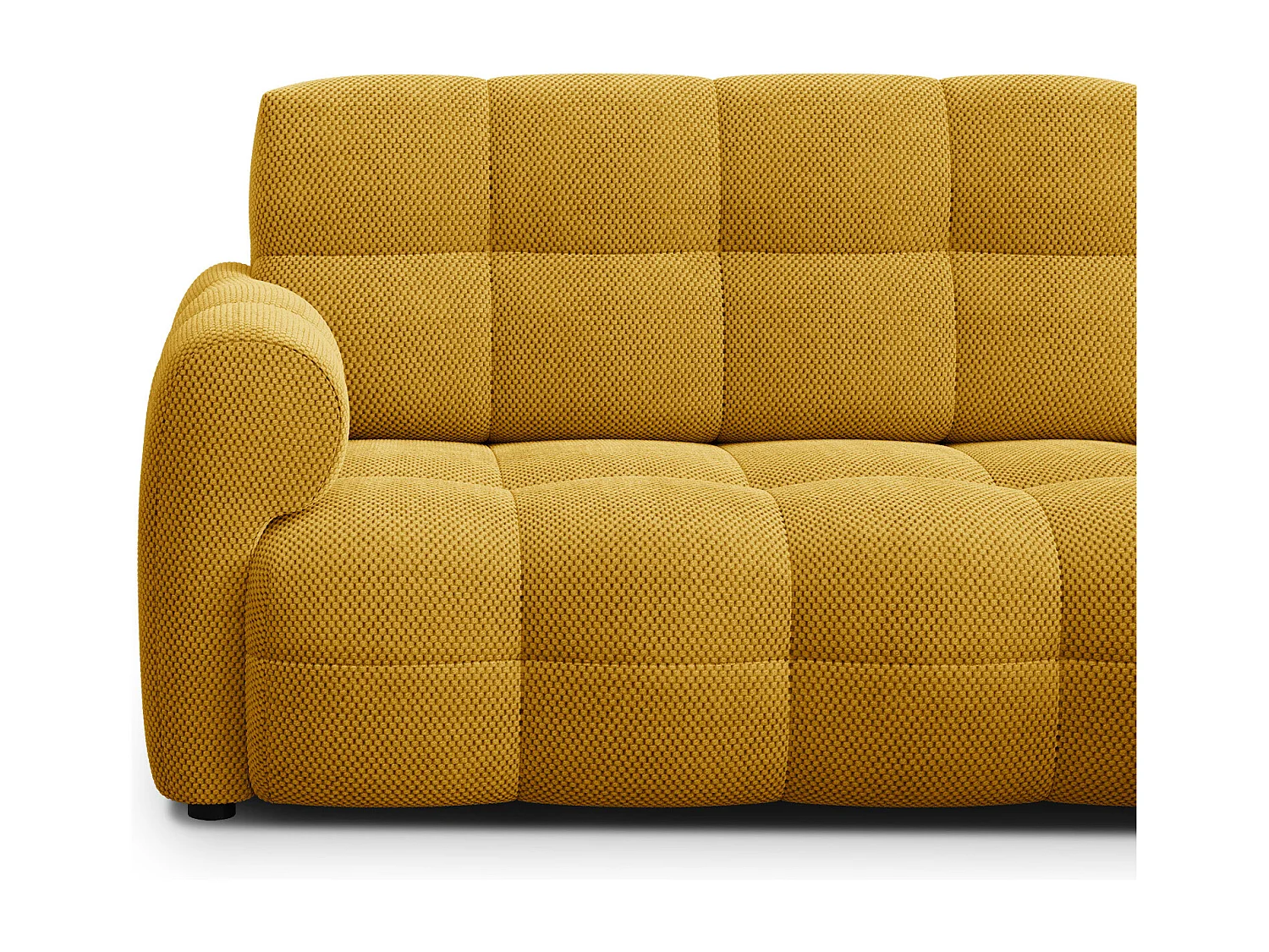 Ecksofa 3-Sitzer rechts MELLOW, safran