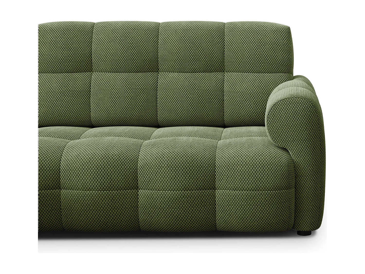 Ecksofa 3-Sitzer links MELLOW, olive