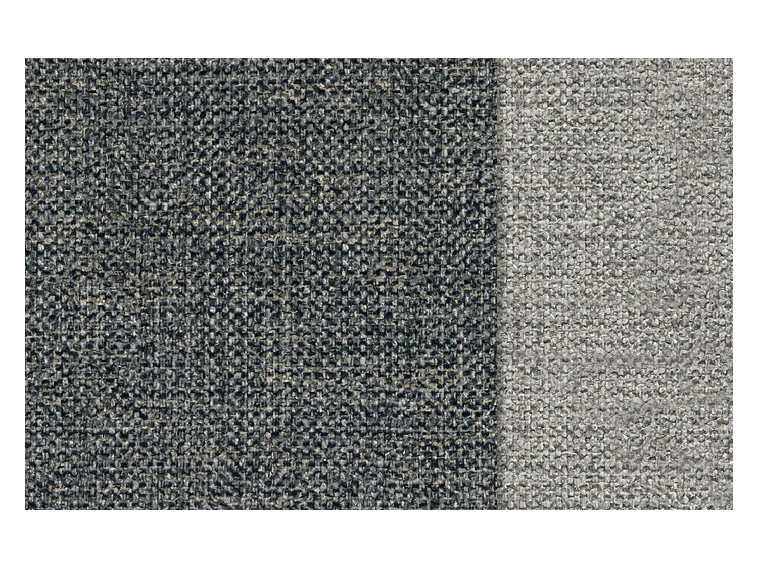 Canapé d'angle droit 5 places OTTO, tissu anthracite