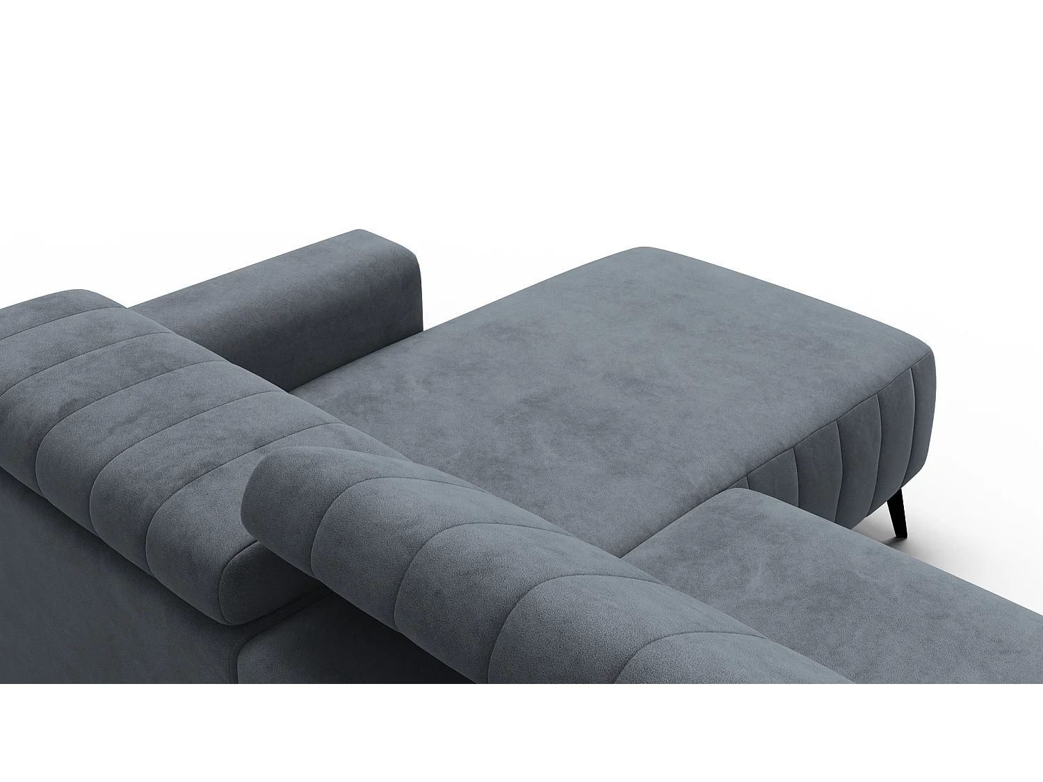 Ecksofa 4-Sitzer NORDEL, dunkelgrau