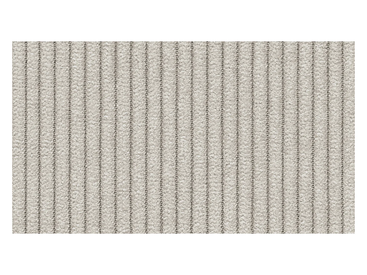 Canapé d'angle droit 3 places VILT, tissu blanc