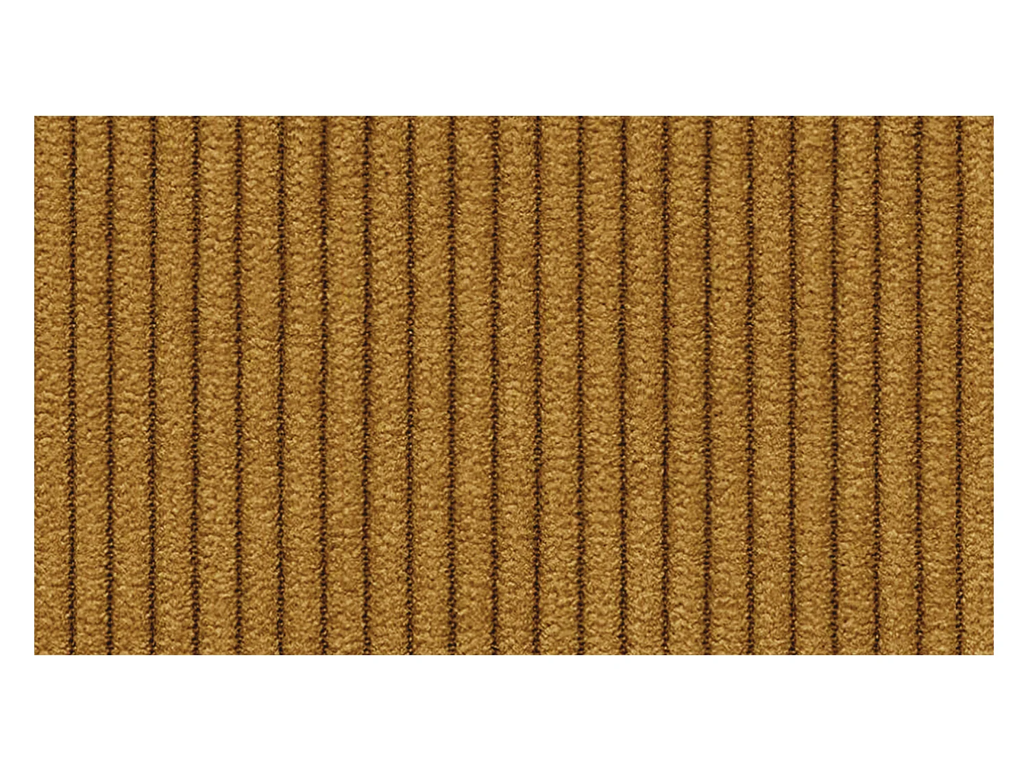 Canapé d'angle droit 3 places VILT, tissu jaune foncé