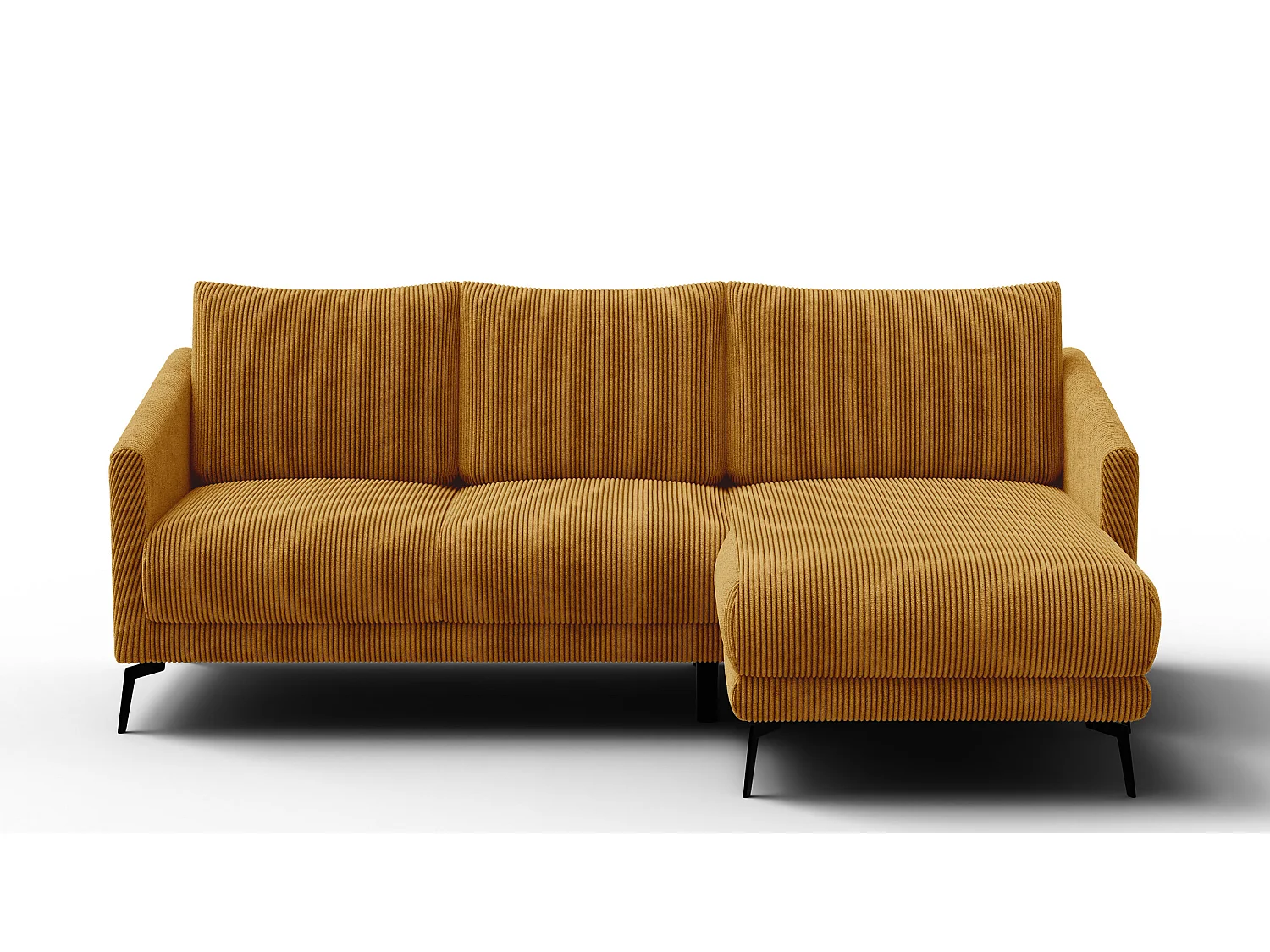 Ecksofa 3-Sitzer rechts VILT, safran