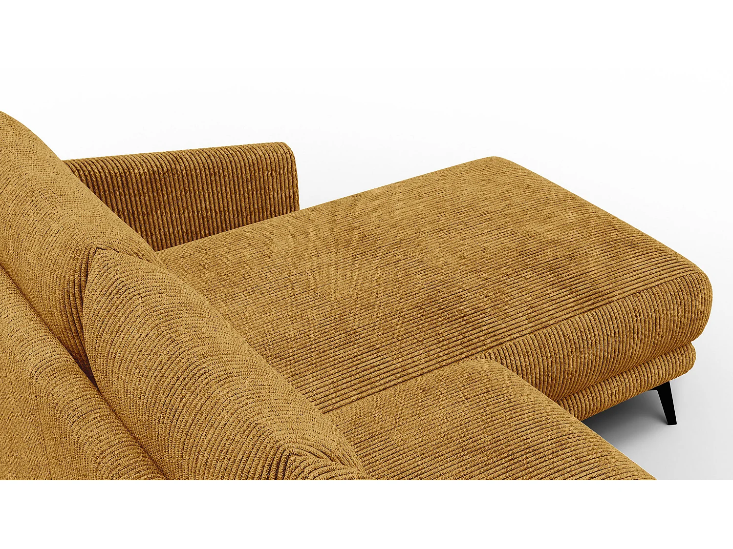 Ecksofa 3-Sitzer rechts VILT, safran