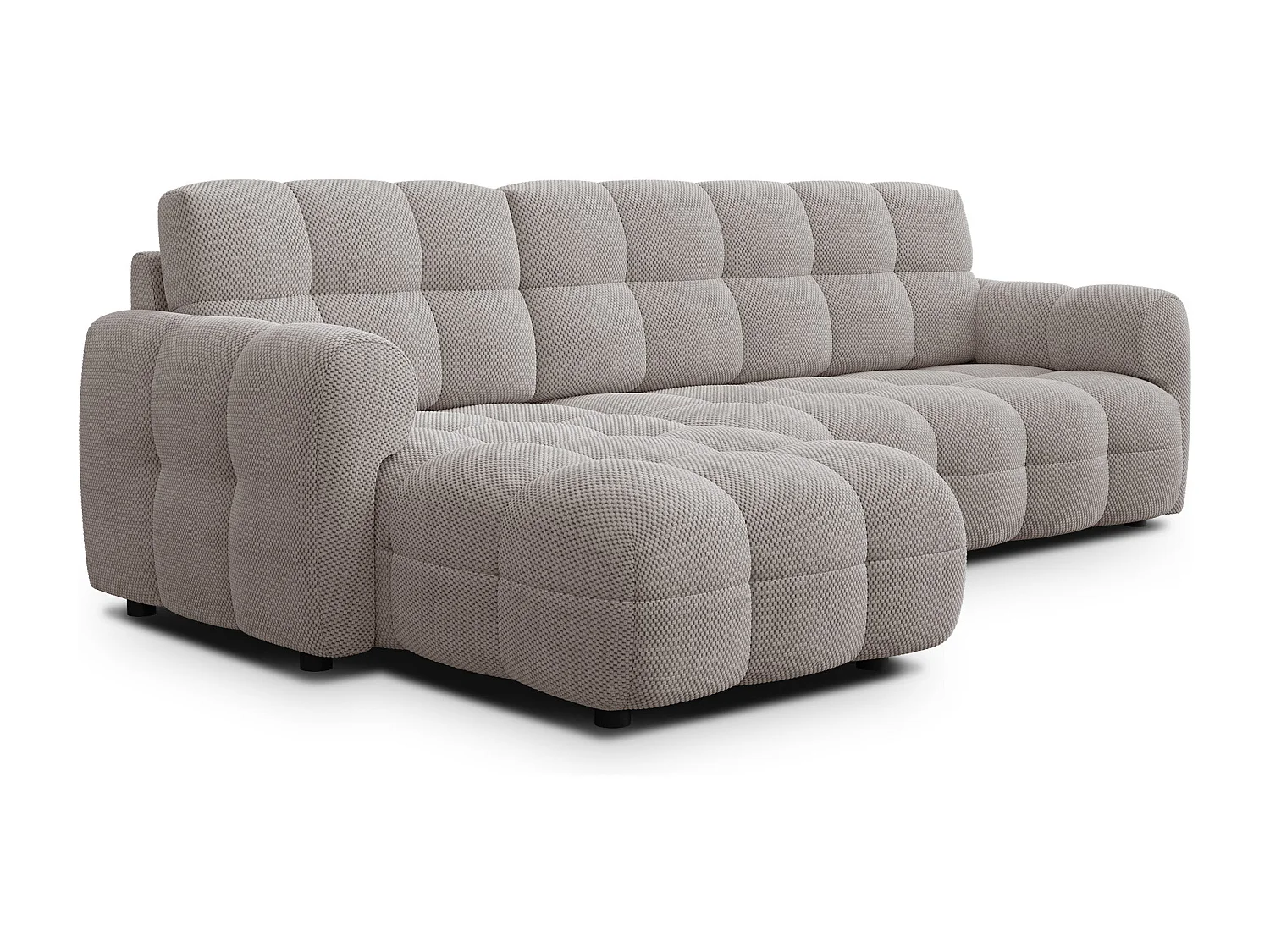 Ecksofa 4-Sitzer links MELLOW, beige