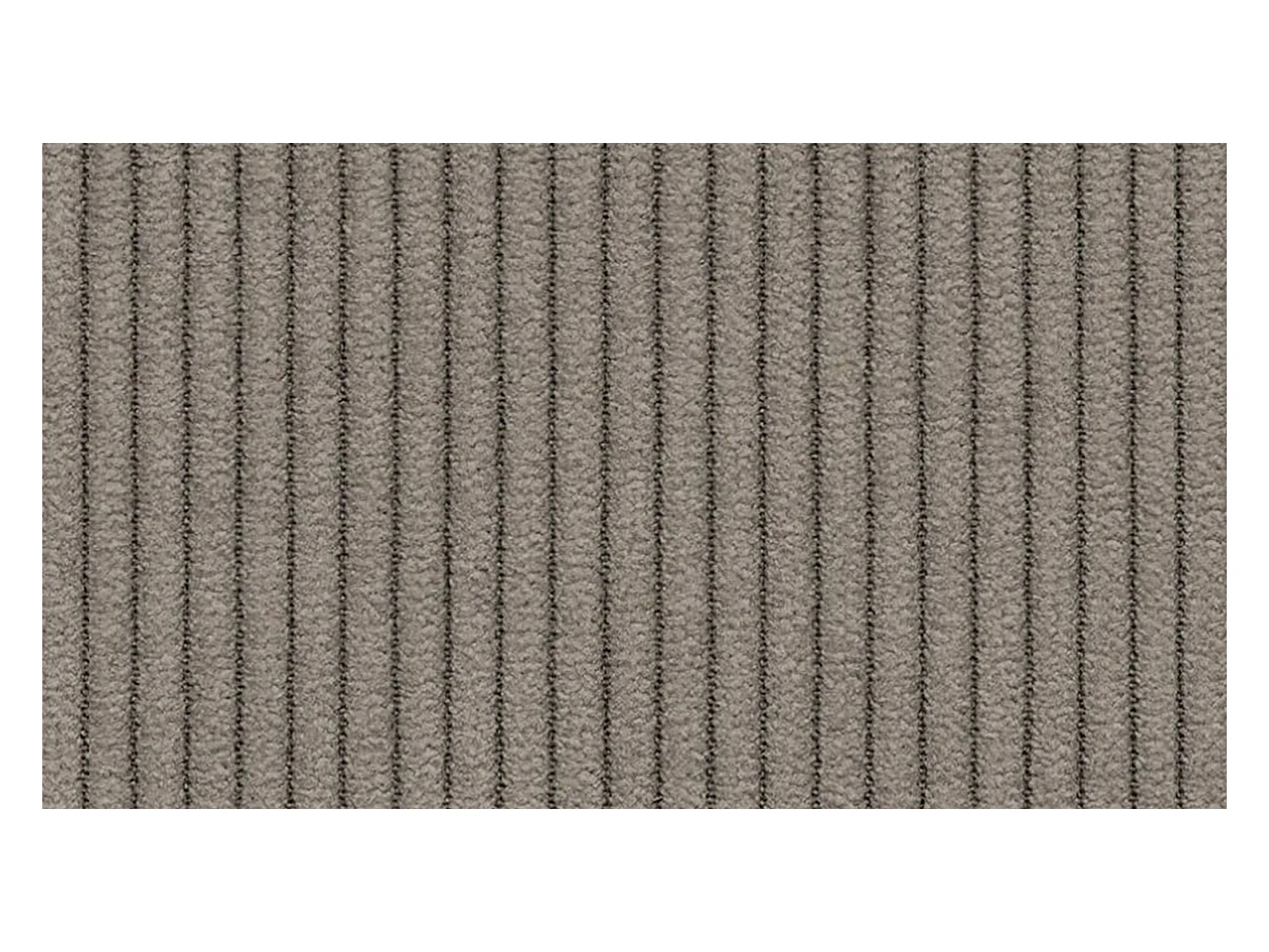 Canapé d'angle gauche 3 places VILT, tissu taupe