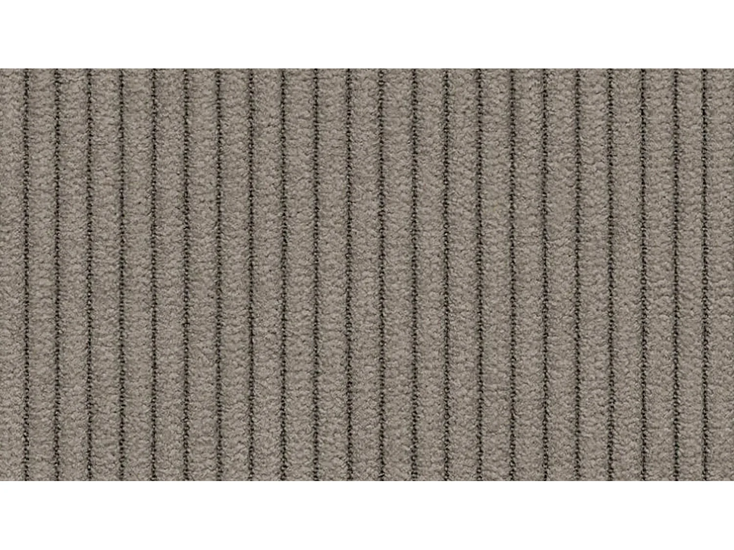 Canapé d'angle gauche 3 places VILT, tissu taupe