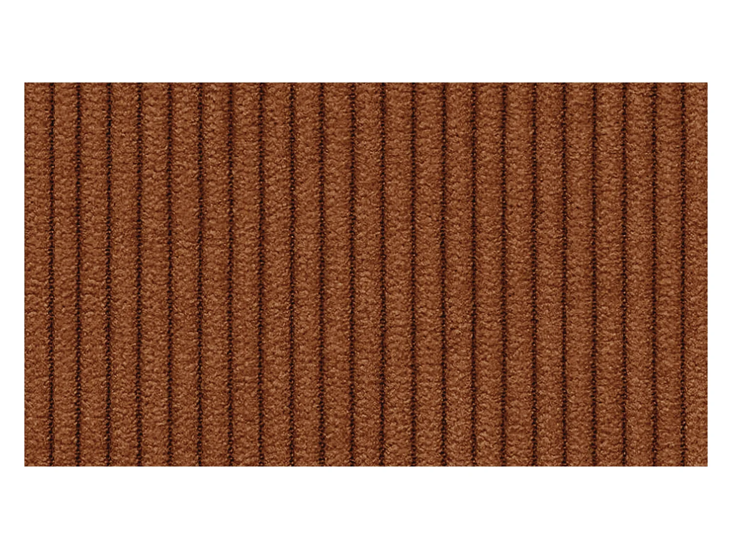 Canapé d'angle droit 3 places VILT, tissu orange