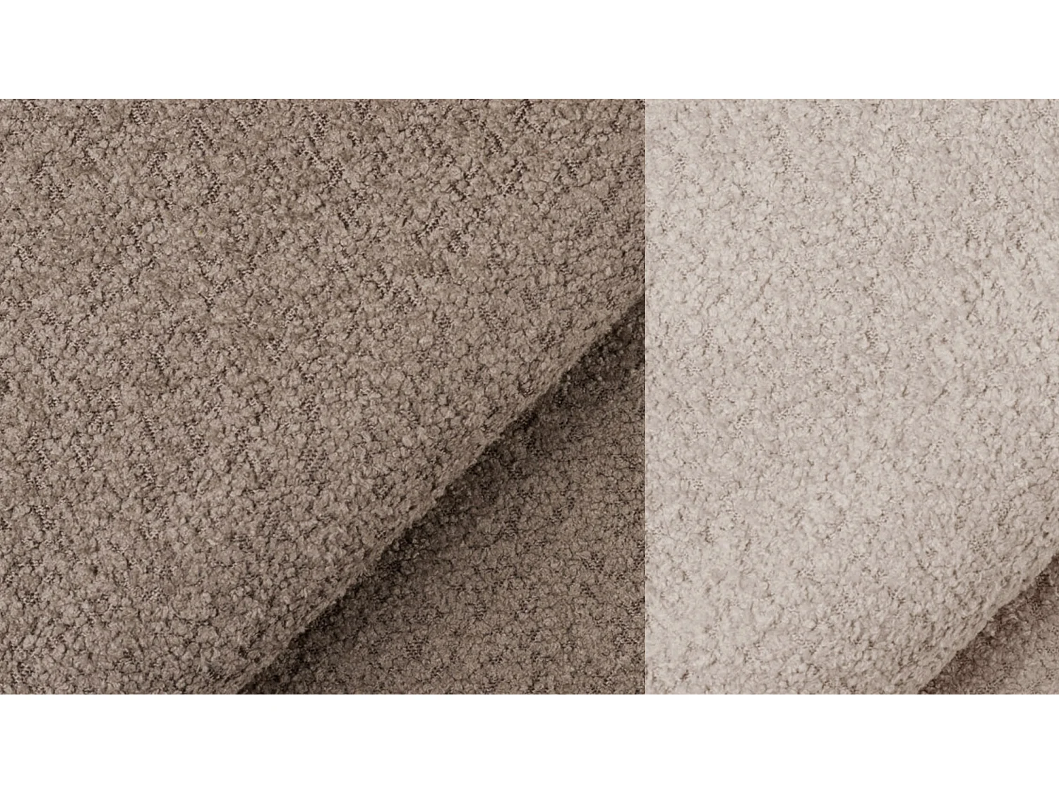 Canapé d'angle 5 places CALME, tissu beige