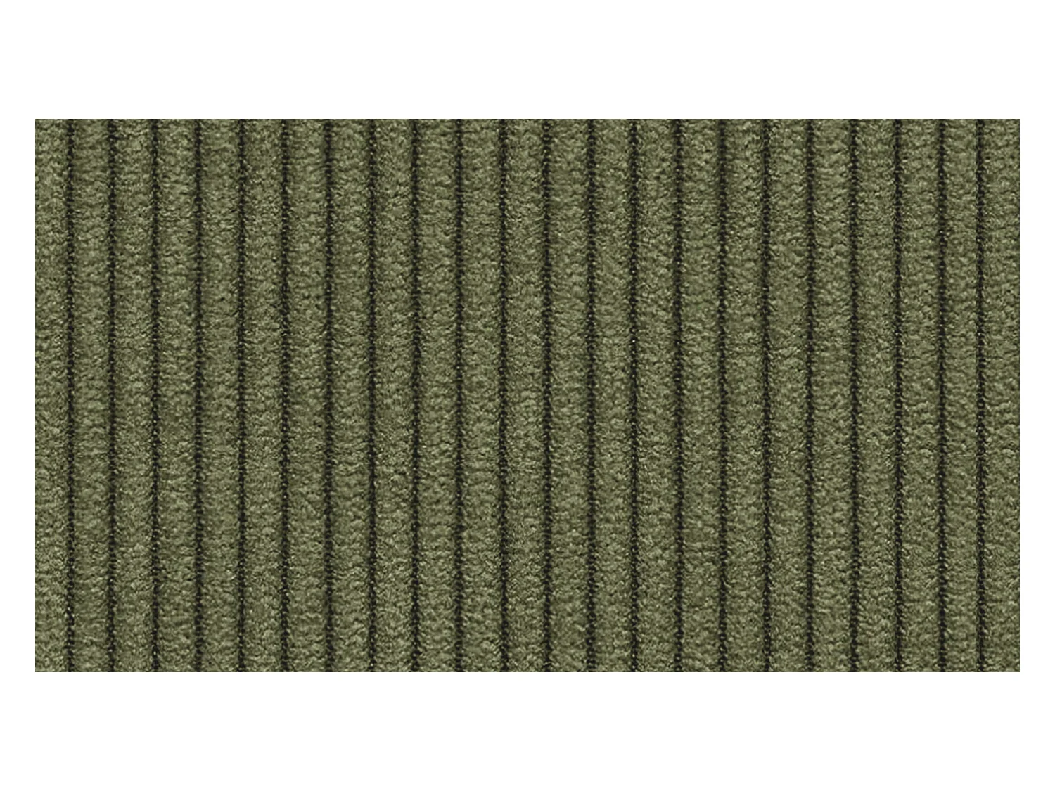 Canapé d'angle gauche 3 places VILT, tissu olive