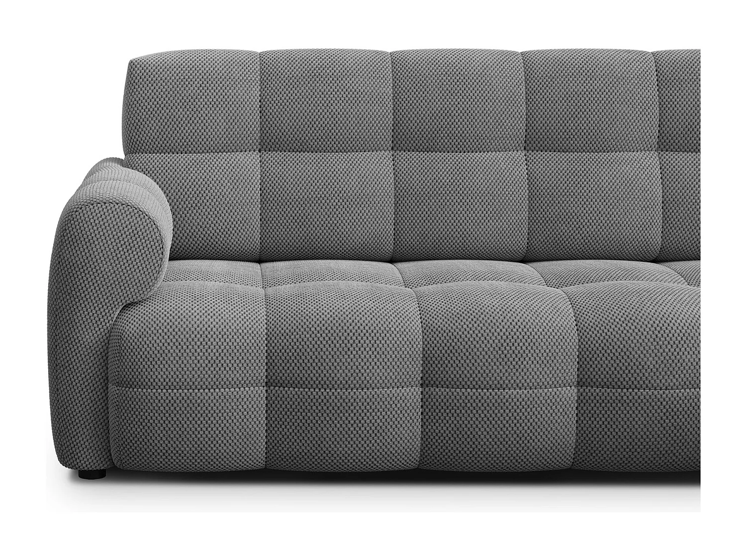 Ecksofa 4-Sitzer rechts MELLOW, grau