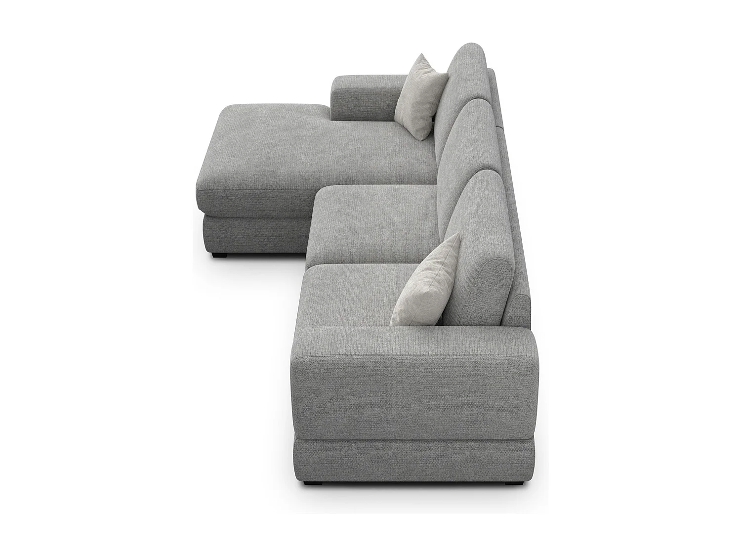 Ecksofa 4-Sitzer links OTTO, grau