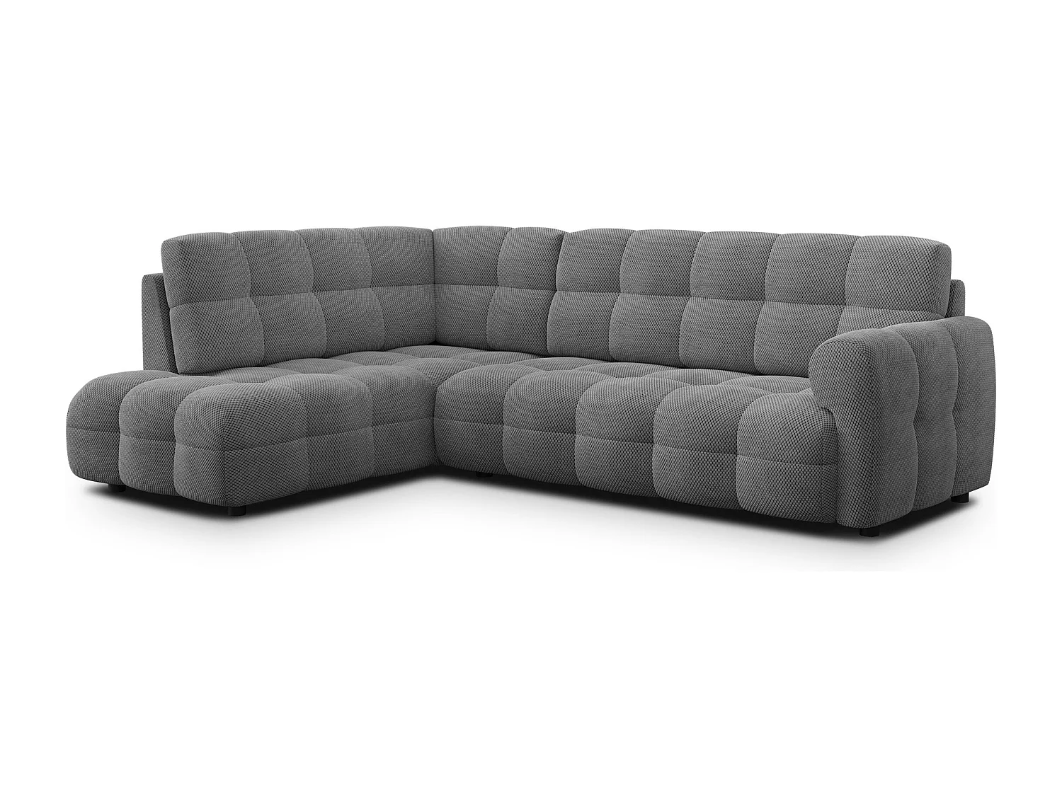 Ecksofa 5-Sitzer links MELLOW, grau