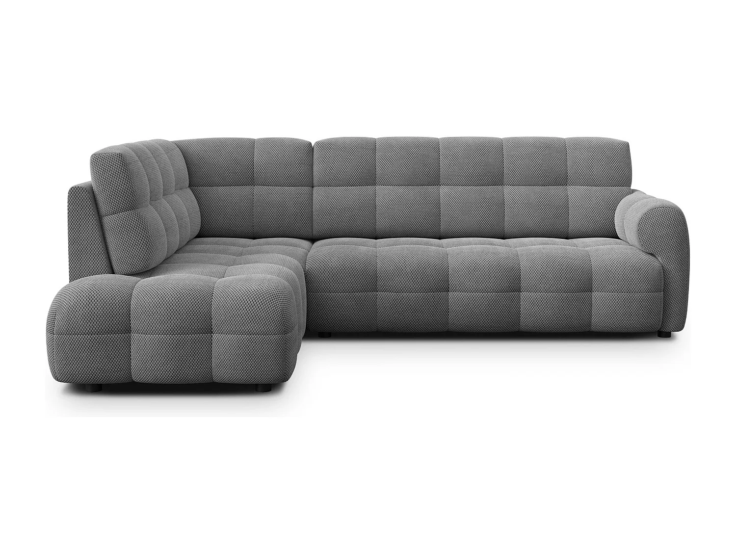 Ecksofa 5-Sitzer links MELLOW, grau