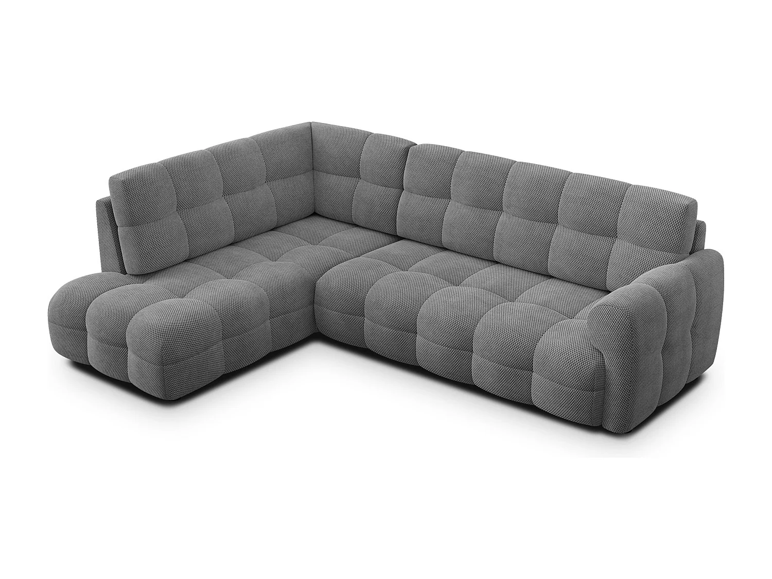 Ecksofa 5-Sitzer links MELLOW, grau