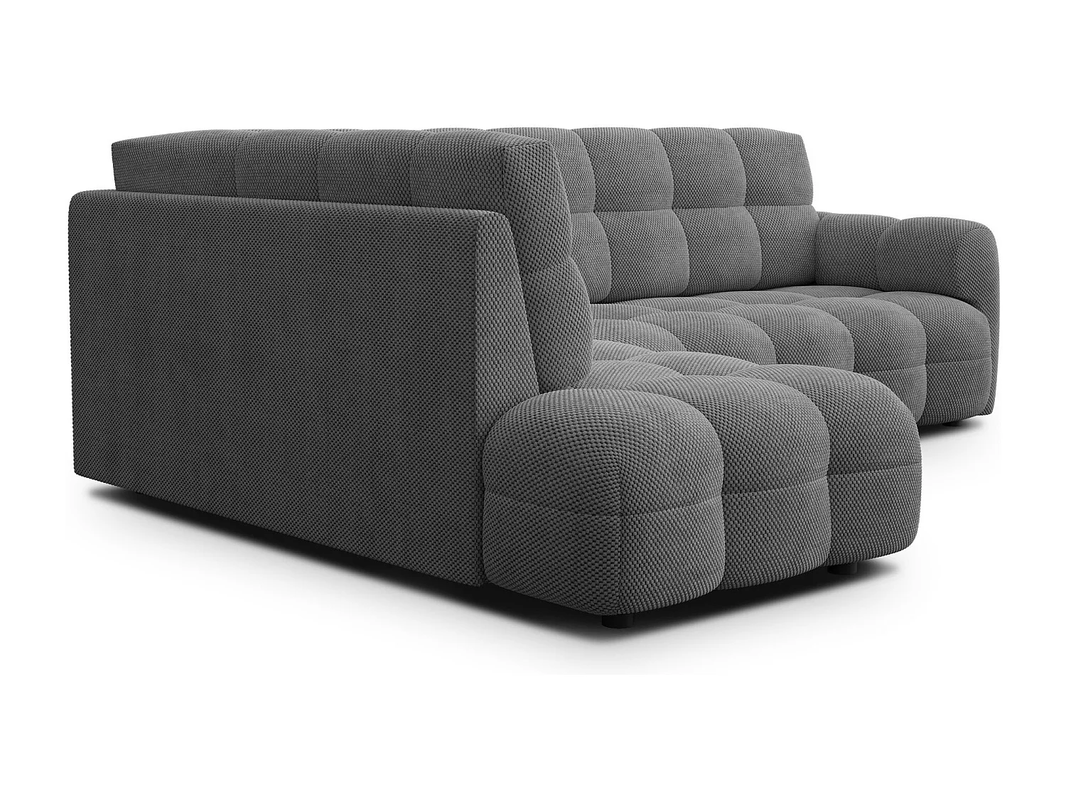 Ecksofa 5-Sitzer links MELLOW, grau