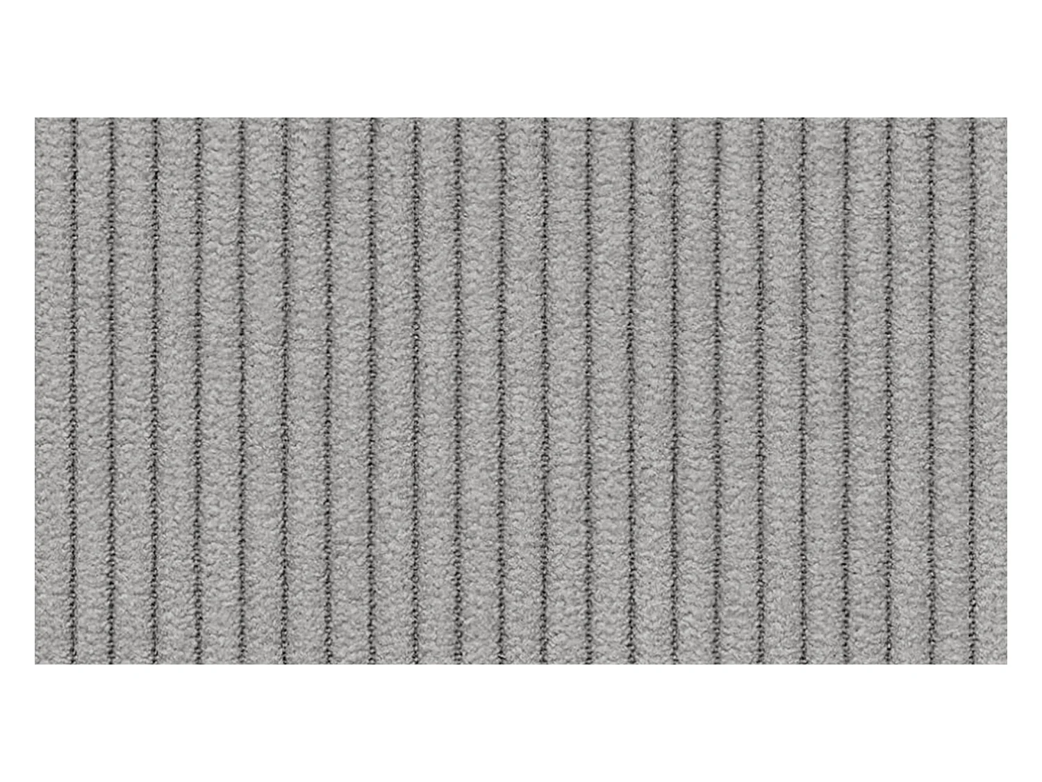 Canapé d'angle droit 3 places VILT, tissu gris clair