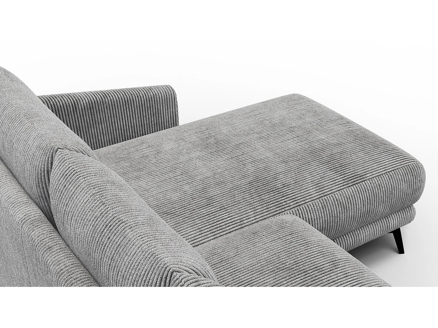 Ecksofa 3-Sitzer rechts VILT, hellgrau