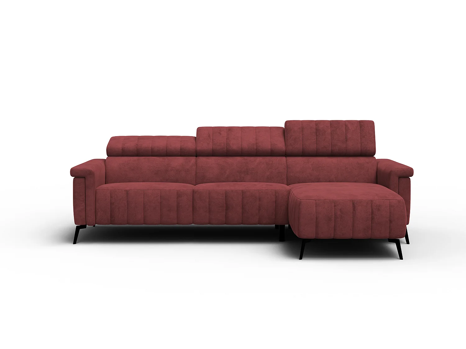 Ecksofa 4-Sitzer NORDEL, bordeaux