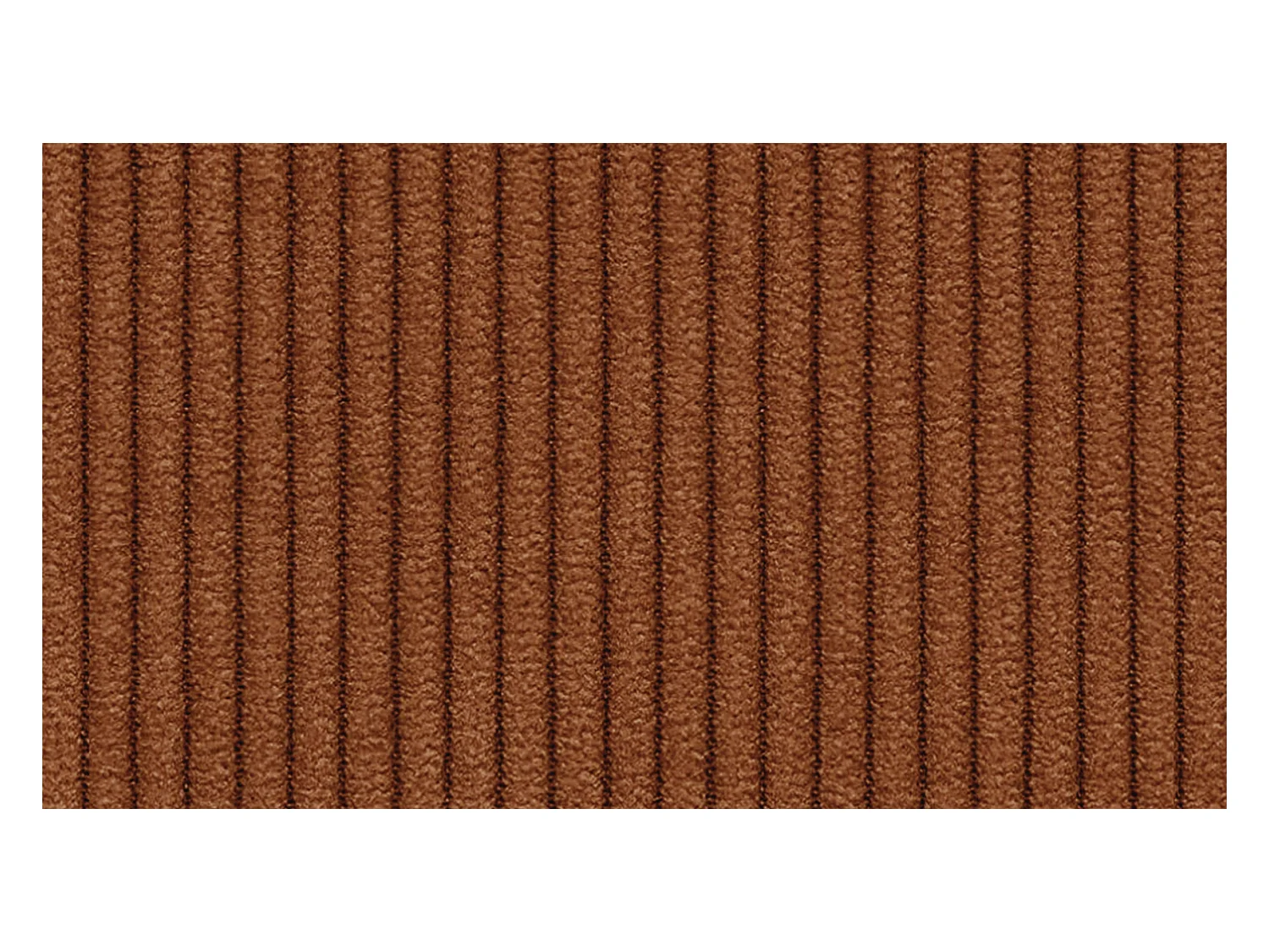 Canapé d'angle gauche 3 places VILT, tissu orange