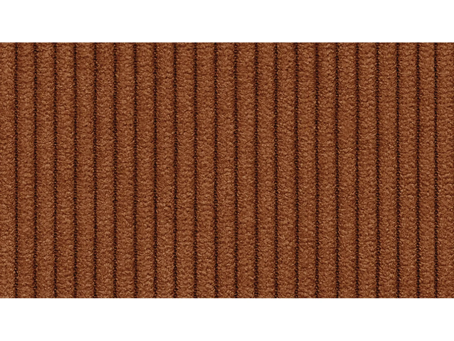 Canapé d'angle gauche 3 places VILT, tissu orange