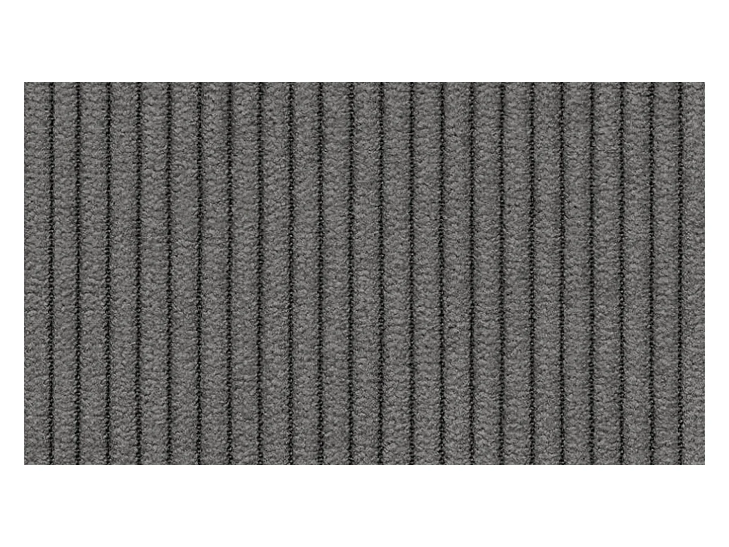 Canapé d'angle droit 3 places VILT, tissu gris foncé