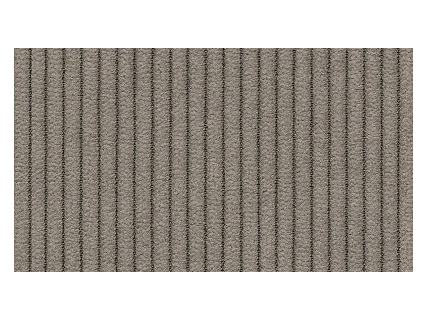 Canapé d'angle droit 3 places VILT, tissu taupe