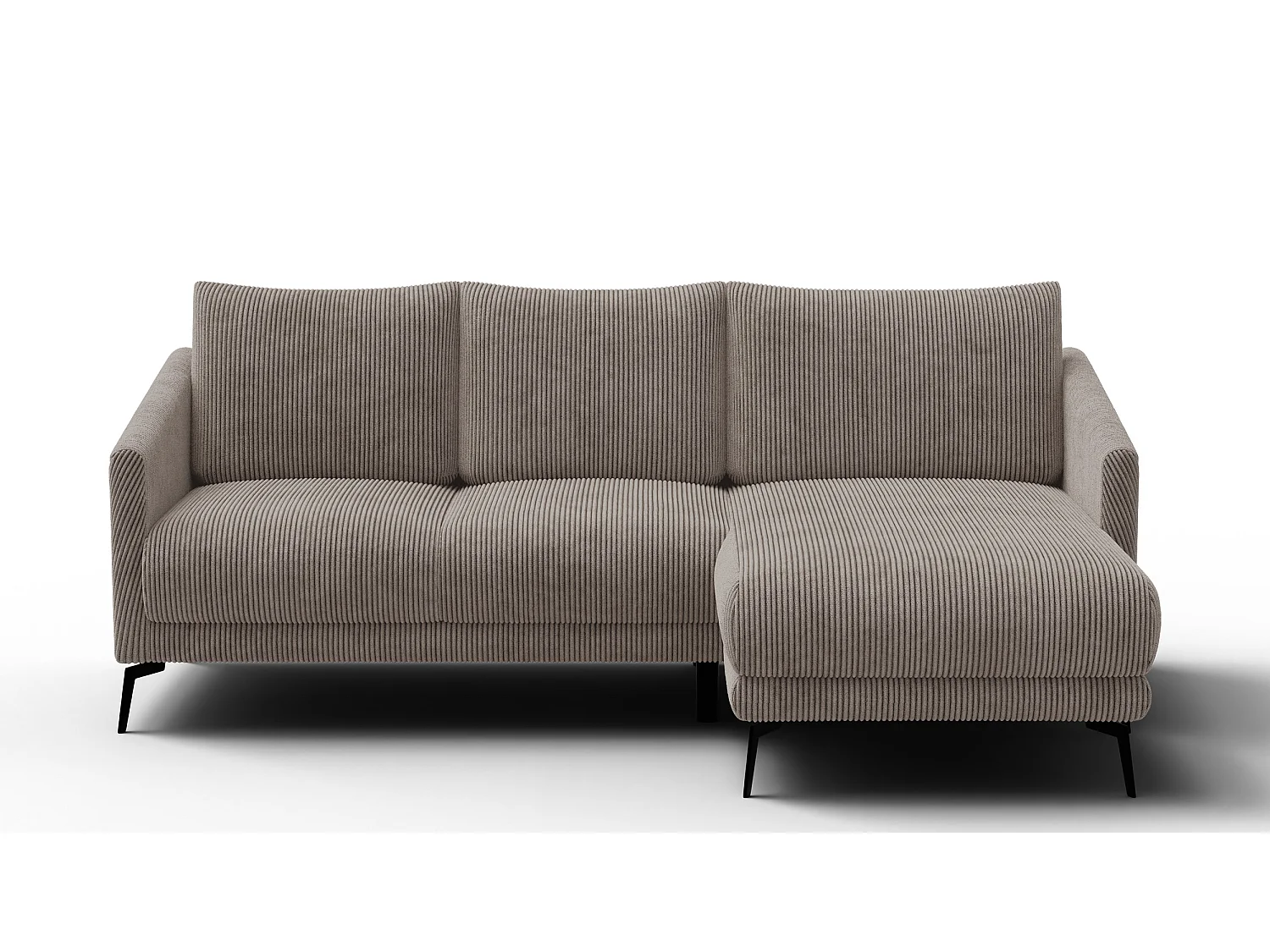 Ecksofa 3-Sitzer rechts VILT, taupe