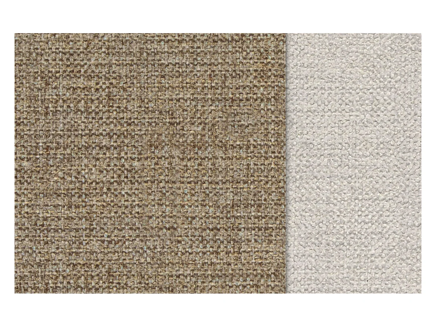 Canapé d'angle droit 4 places OTTO, tissu taupe