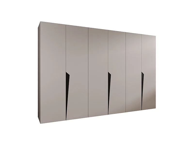 Armoire à portes battantes Piano 1 300 (100x3) / 202 / 52 (Cachemire + poignées: Noir)