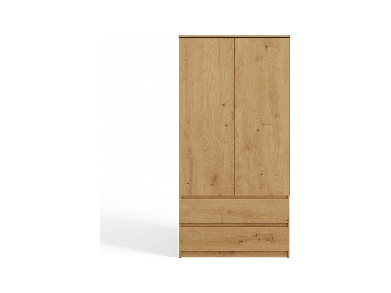 Szafa Malwa SS-90 | Dąb Artisan  | 90x50x180 cm | Nowoczesna Szafa Dwudrzwiowa