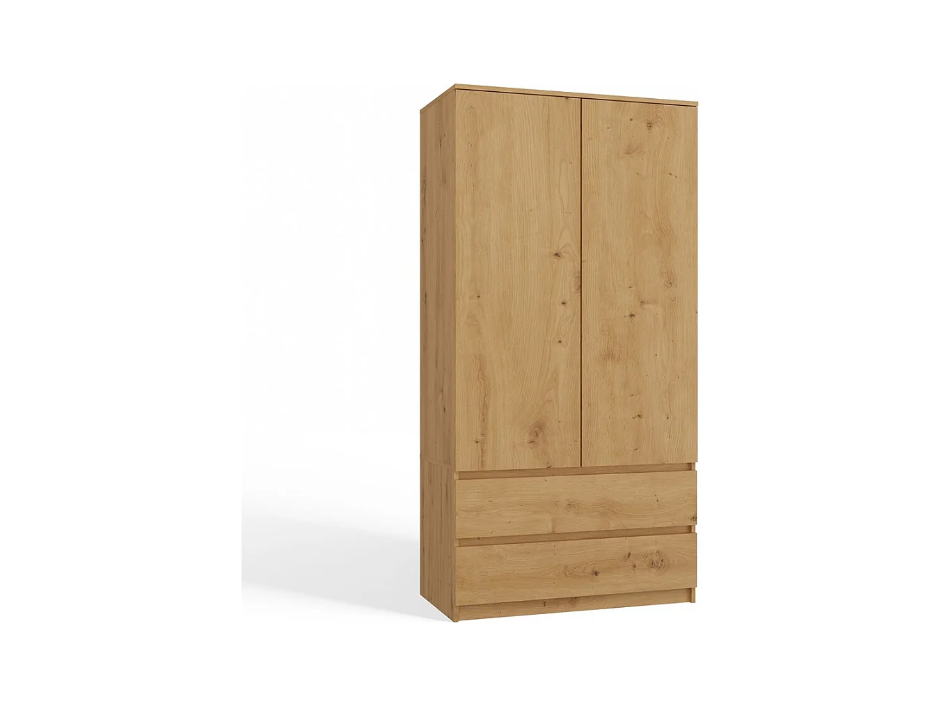 Szafa Malwa SS-90 | Dąb Artisan  | 90x50x180 cm | Nowoczesna Szafa Dwudrzwiowa