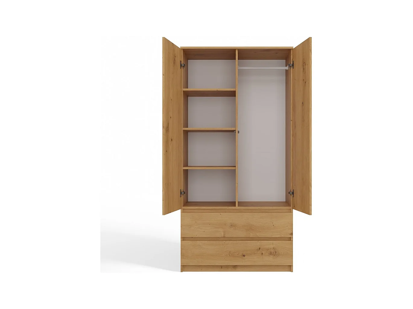 Szafa Malwa SS-90 | Dąb Artisan  | 90x50x180 cm | Nowoczesna Szafa Dwudrzwiowa