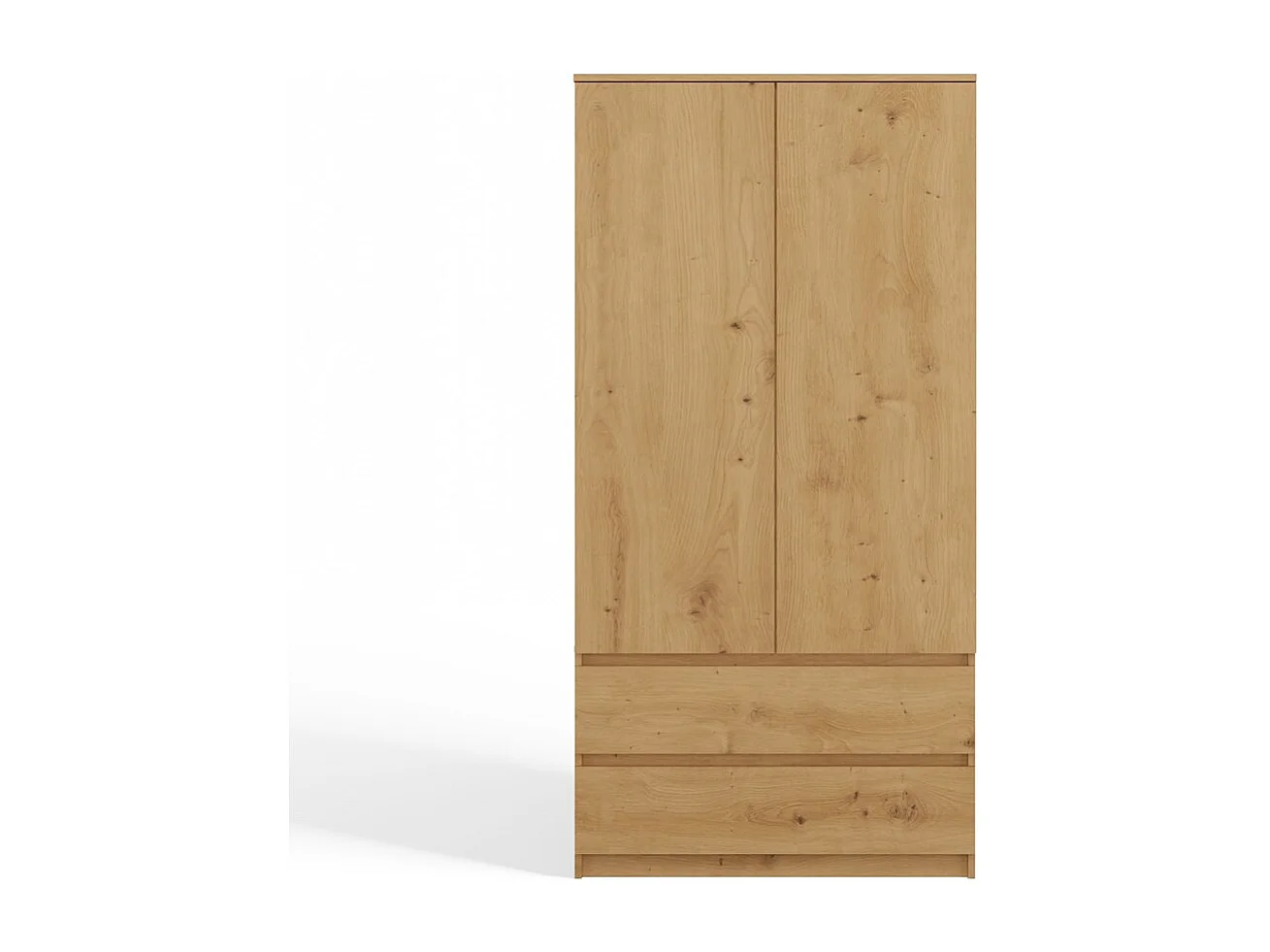 Szafa Malwa SS-90 | Dąb Artisan  | 90x50x180 cm | Nowoczesna Szafa Dwudrzwiowa