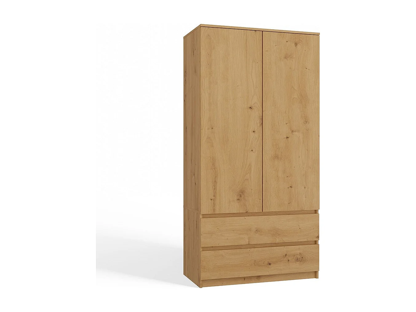 Szafa Malwa SS-90 | Dąb Artisan  | 90x50x180 cm | Nowoczesna Szafa Dwudrzwiowa