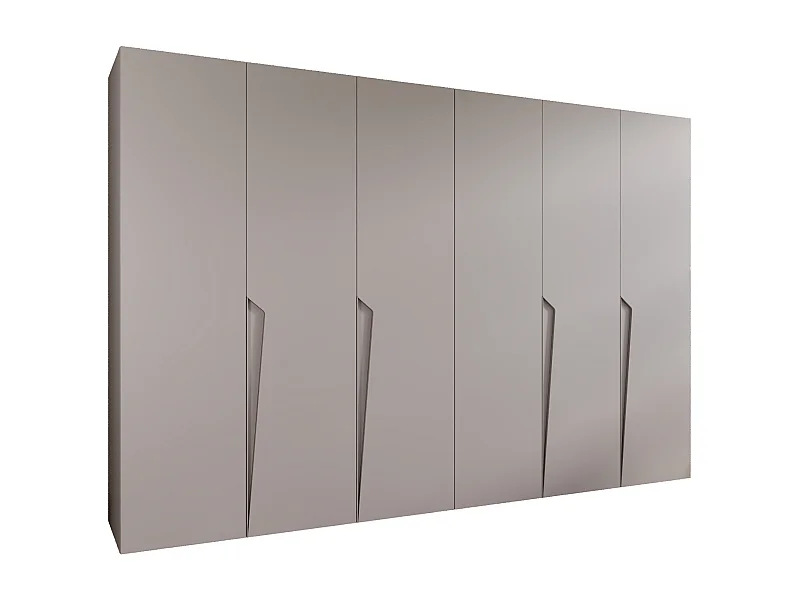 Armario con puertas batientes Piano 1 300 (150x2) / 202 / 52 (Cachemira + Asas: Cachemira)