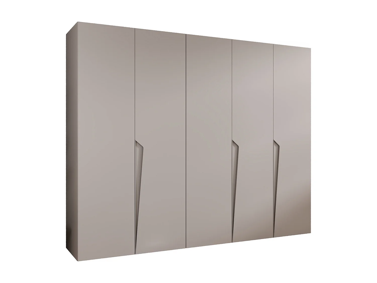 Armoire à portes battantes Piano 1 250 / 202 / 52 (Cachemire + poignées: Cachemire)