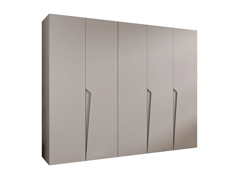 Armoire à portes battantes Piano 1 250 / 202 / 52 (Cachemire + poignées: Cachemire)