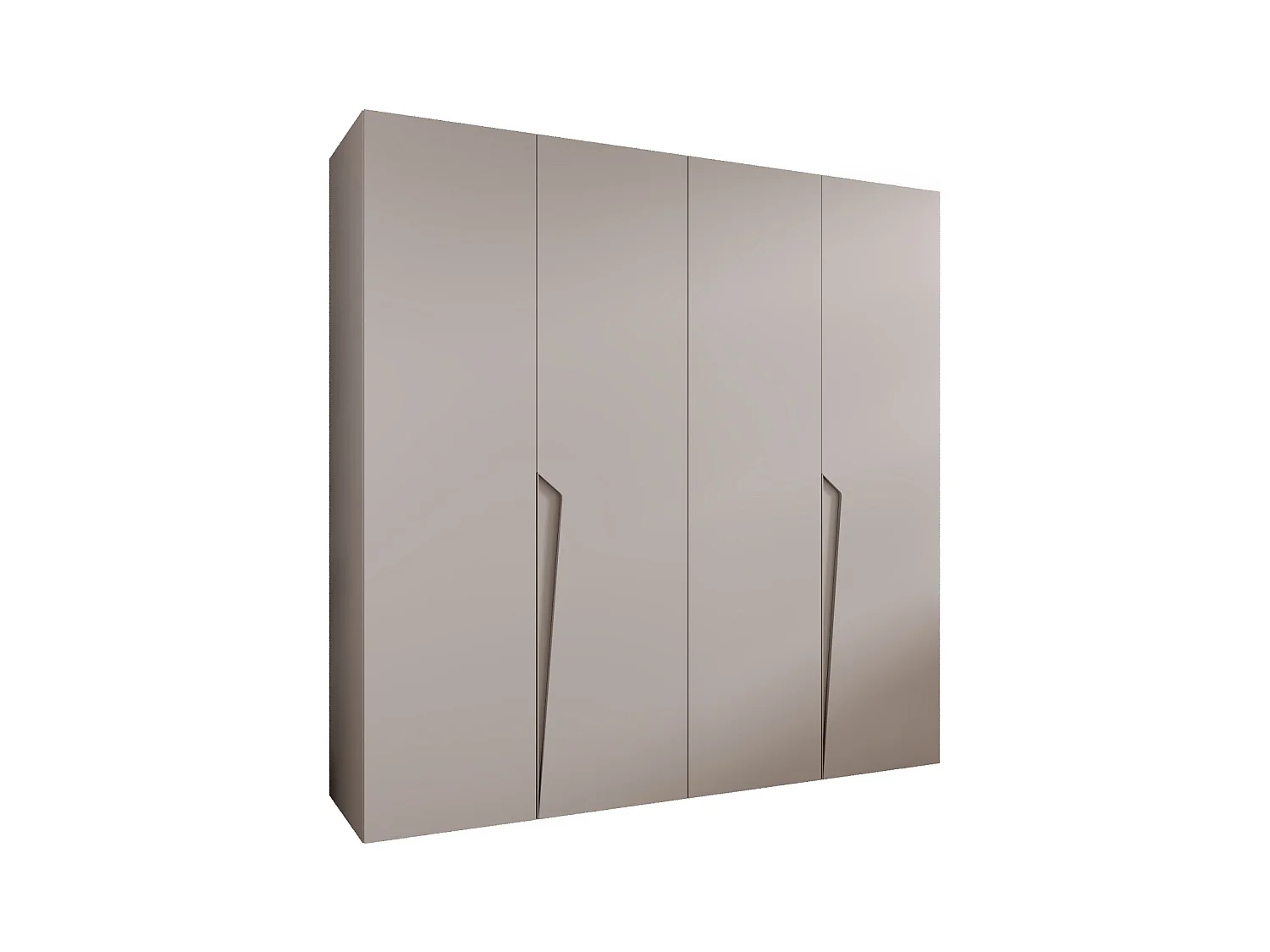 Armoire à portes battantes Piano 1 200 / 202 / 52 (Cachemire + poignées: Cachemire)