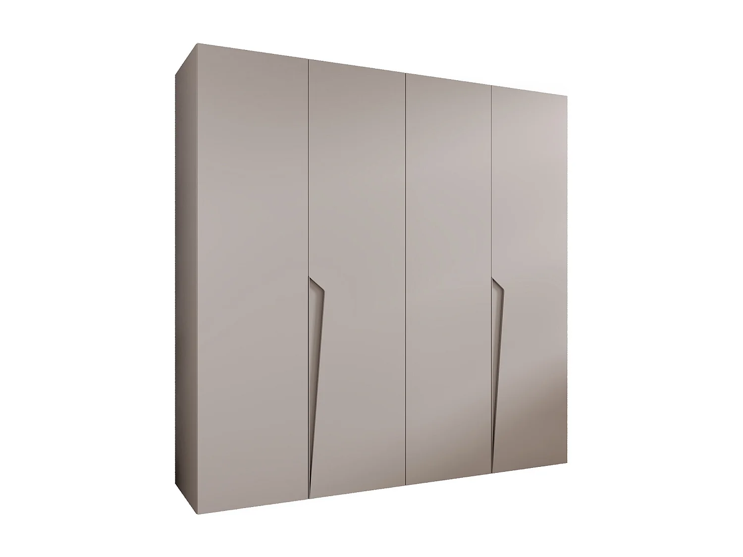 Armoire à portes battantes Piano 1 200 / 202 / 52 (Cachemire + poignées: Cachemire)