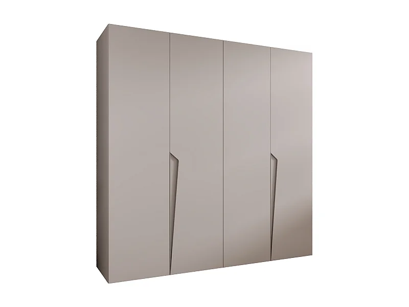 Drehtürenschrank Piano 1 200 / 202 / 52 (Kaschmir + Griffe: Kaschmir)