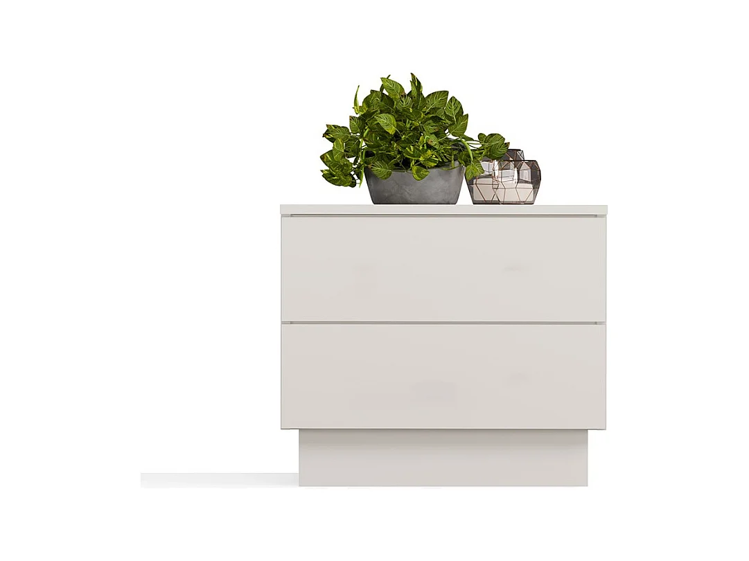 Szafka Nocna AMBER 2S  | Kaszmir | 55x37x48 | 2 Szuflady, TIP ON