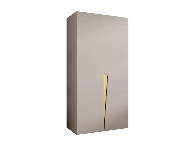 Armoire à portes battantes Piano 1 100 / 202 / 52 (Cachemire + poignées: Gold)