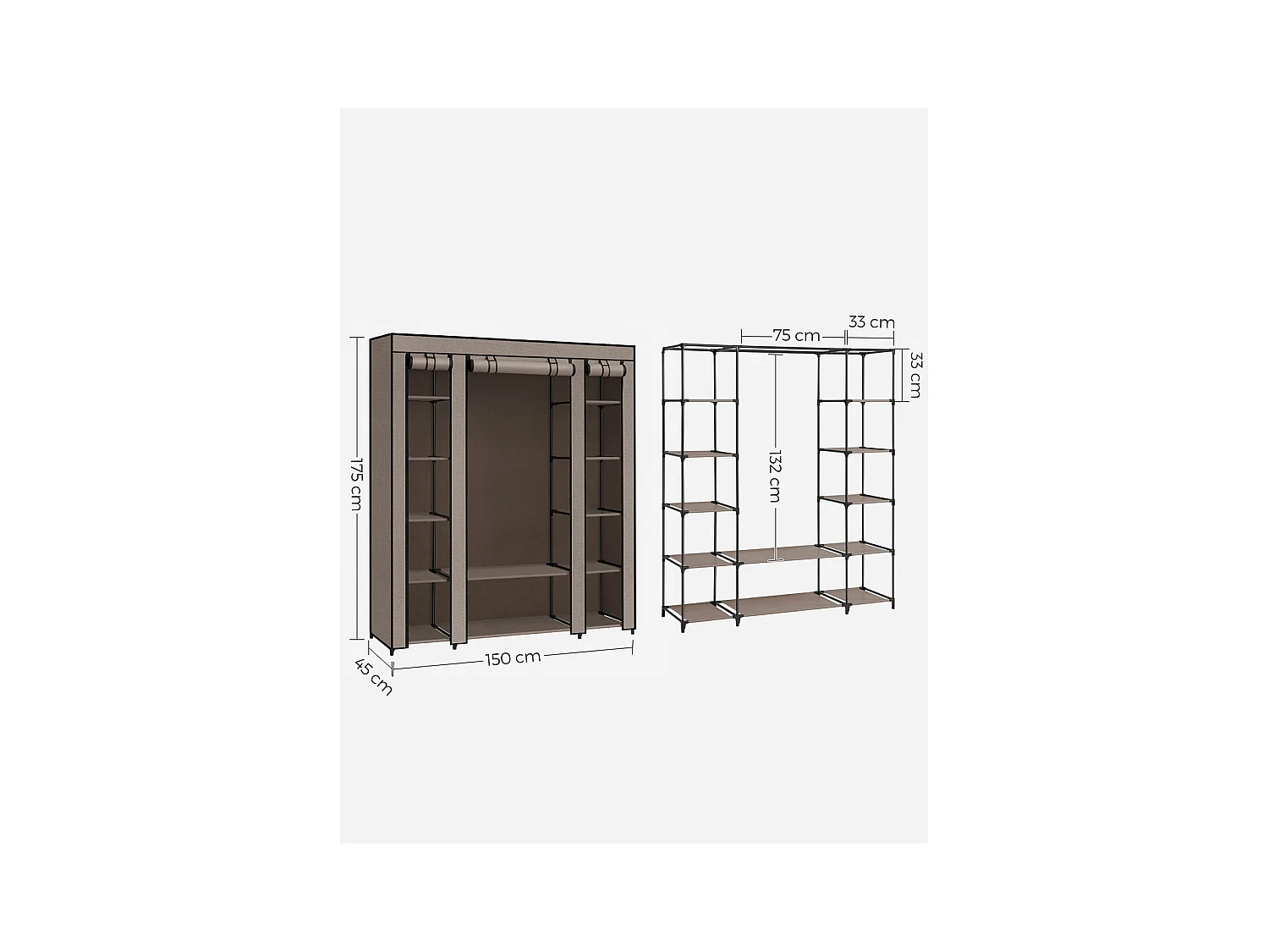 Stoffschrank Victoria