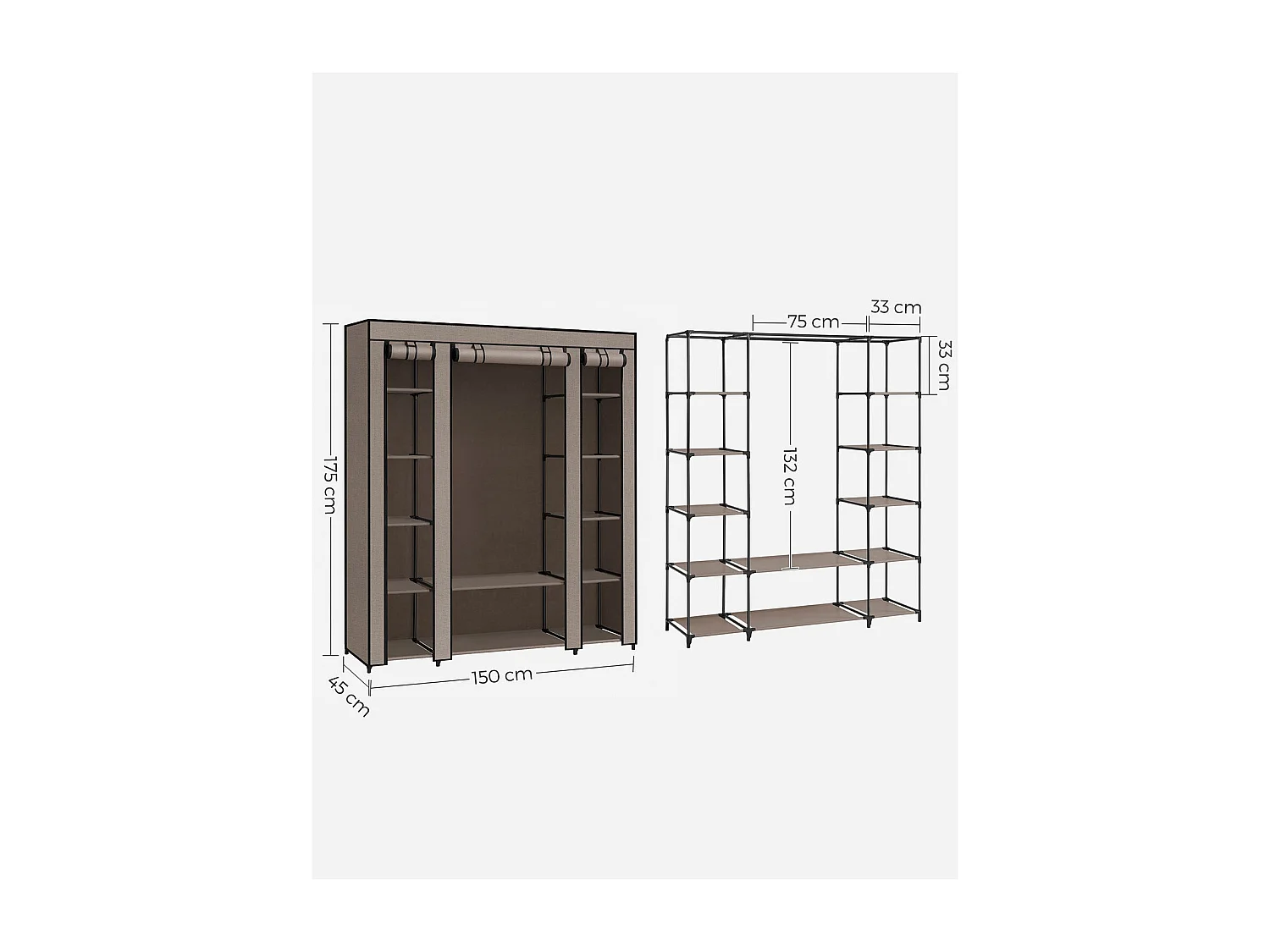 Stoffschrank Victoria