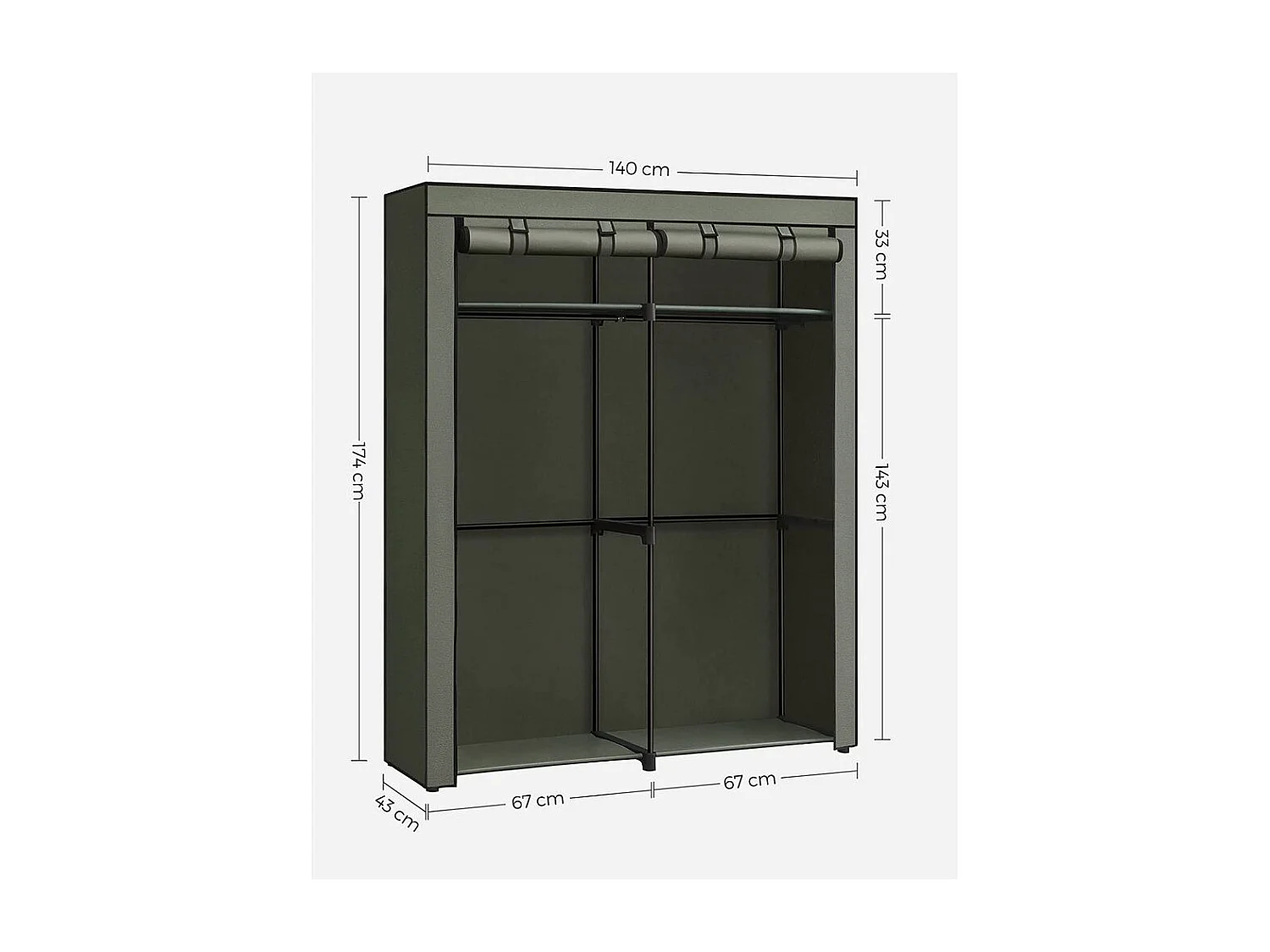Armoire en tissu Freetown
